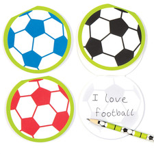 Bloc-Notes (Confezione Da 6) Palloni Da Calcio - Ideali Come Regalini Premio per