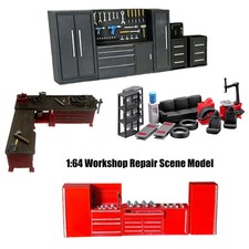 Diorama 1/18/64 Diecast Car Garage Model Set Repair Workshop Accessories Prop US