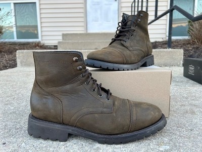Capitan Boots 9.5D Tulsa Tan Cowboy Boot Cutter Toe Western Men main image 2