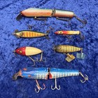 Vintage Lot Of 6 Wooden Lures All Different, Great Variety, And Colors ￼ — photo 1
