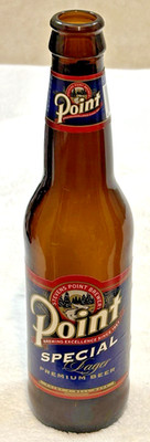 1990's Paper Label-Stevens Point Brew -Wisconsin-12 oz-Amber Glass Beer Bottle