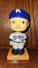 Los Angeles Dodgers Wood Base Baseball Nodder Bobblehead Original Vintage