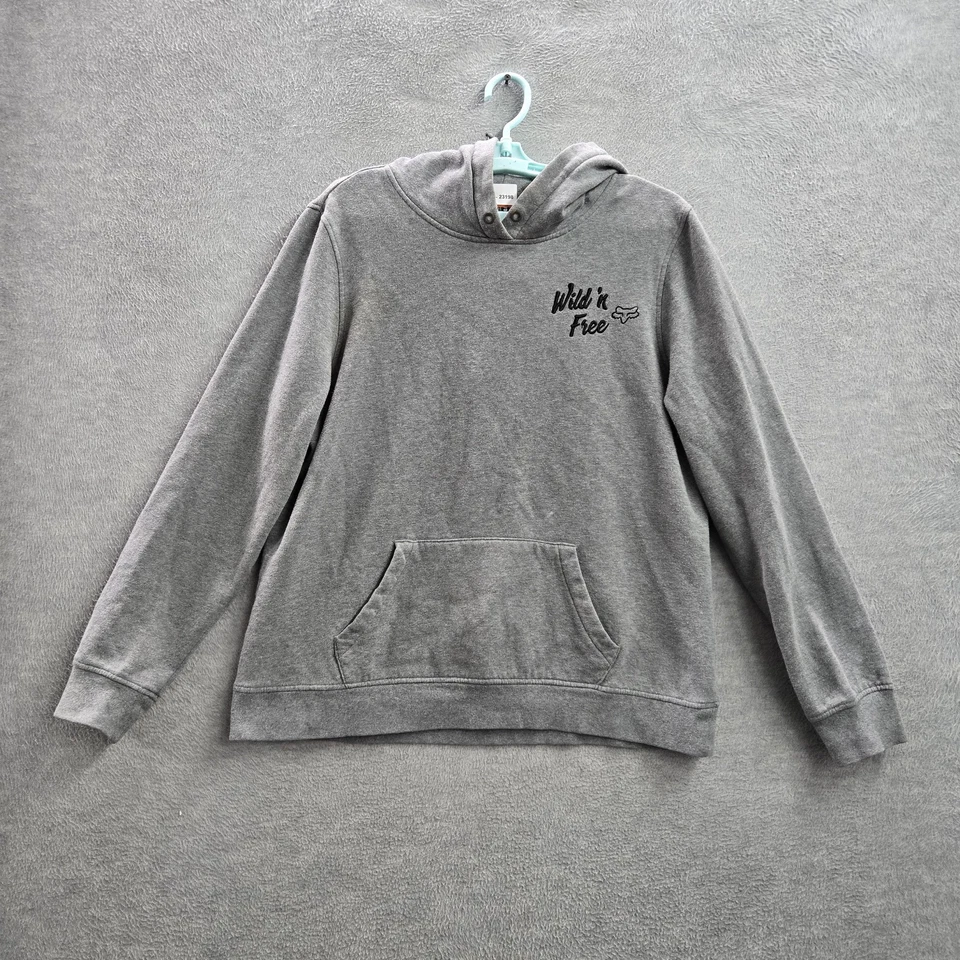 Fox Racing Women Hoodie XL Gray Wild 'n Free Logo Embroidery Cactus Sunset - Image 2 of 4
