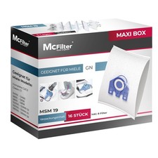 McFilter Maxi Box 16 Staubbeutel geeignet f&uuml;r Miele Classic C1 Ecoline Serie