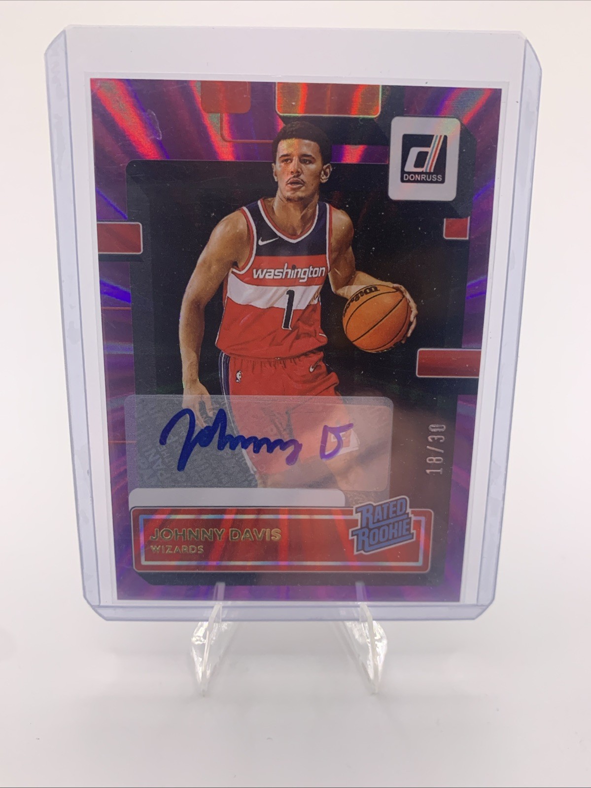 2022-23 Panini Donruss - Rated Rookie Johnny Davis #210 Signatures (AU, RC)