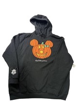 Disney Parks Disney World Halloween Mickey Mouse Pumpkin Hoodie Size XL NWT