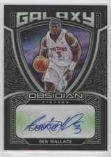 2020 Panini Obsidian Galaxy Electric Etch Green 13/15 Ben Wallace Auto HOF s3g