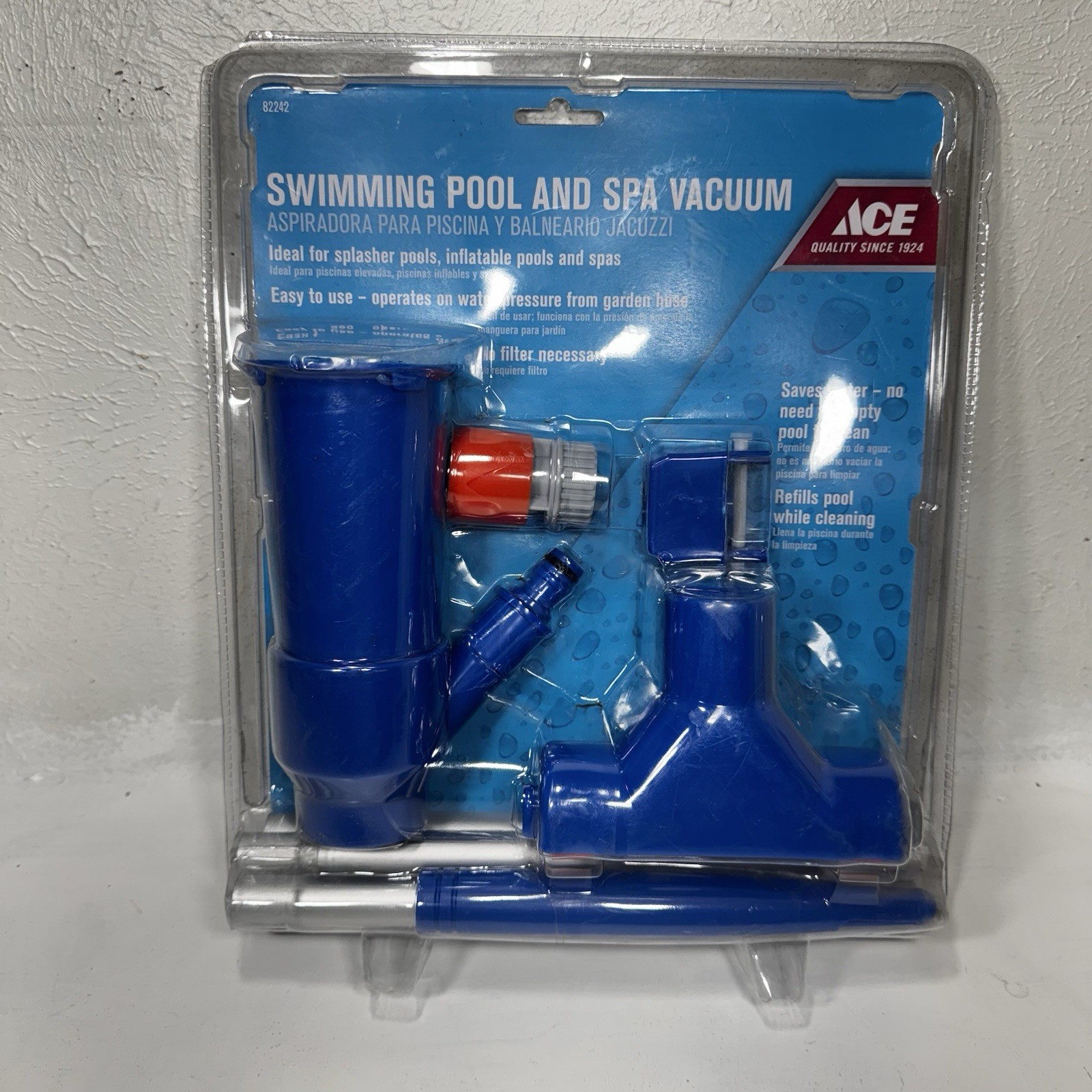ACE Pool Vacuum Head Inground Above Ground Swimming Cleaner w/ Pole