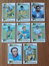 1973 Topps SAN DIEGO CHARGERS Cards - Lot of 8 - DEACON JONES JOHN UNITAS #455 +