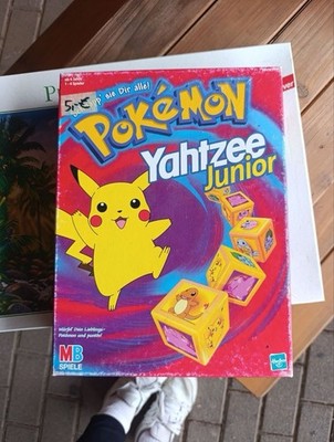 MB Spiele Pokémon Yahtzee Junior, 2000 Vintage Hasbro, unvollständig