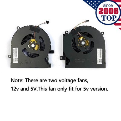 New 5V CPU+GPU Fan for HP OMEN 15-EK 15-EN TPN-Q236 M04215-001 M04216-001