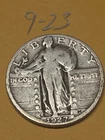 1927 S  Standing Liberty Quarter VG Lot 9-23
