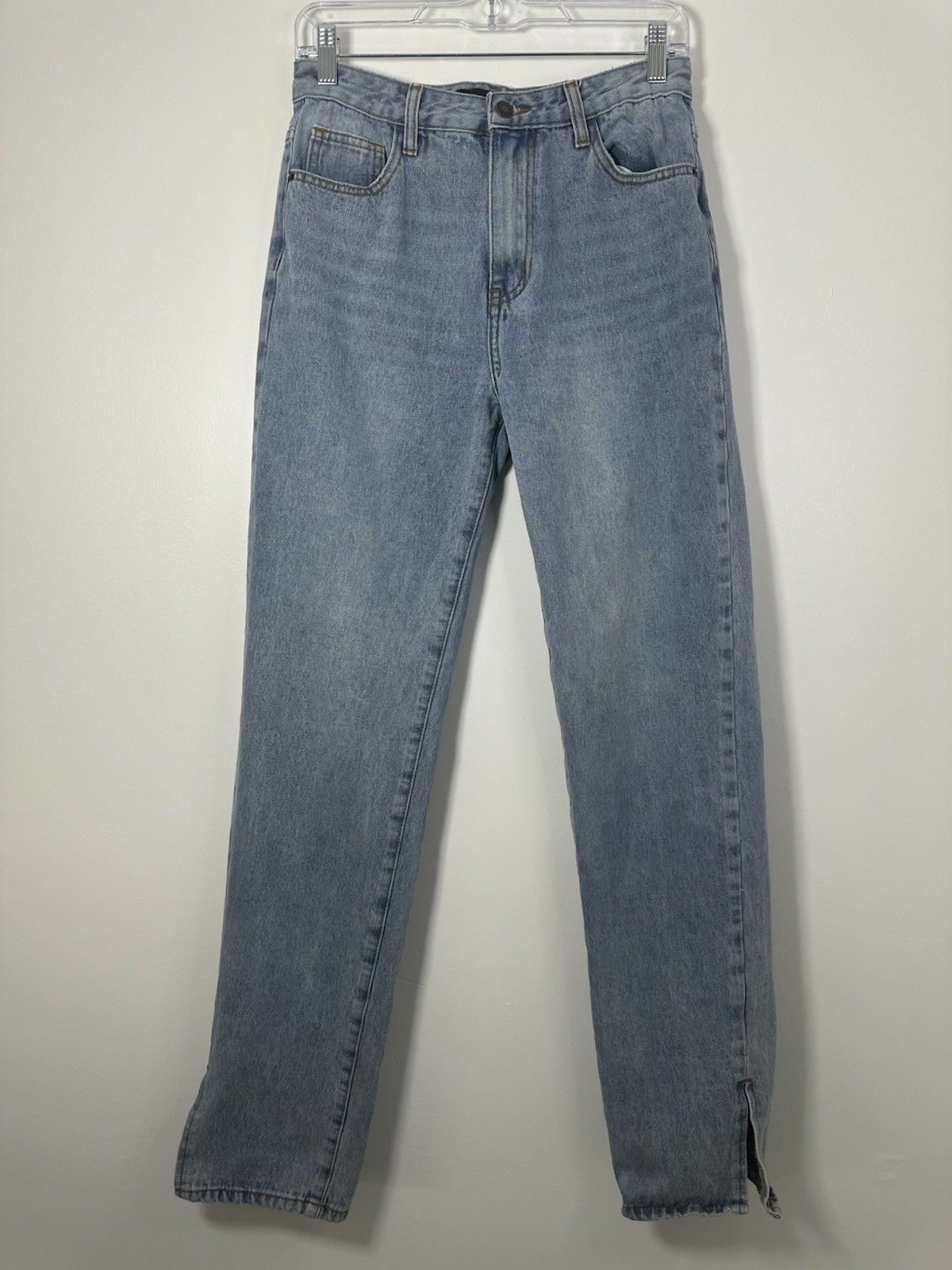 Lioness High Waist Split Hem Jeans Straight Leg Small S