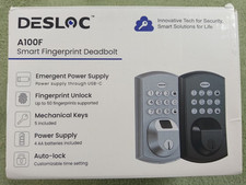 A100F Keypad Fingerprint Door Lock, Keyless Entry Door Lock, Smart Lock Deadb