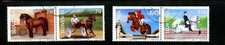 LOT 38454 USED  353-356 HORSES STAMPS FROM SLOVENIA