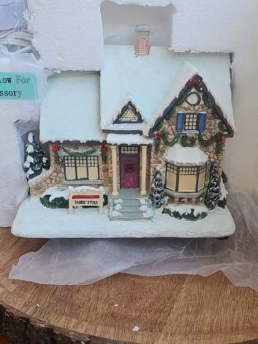 BRADFOR EXCHANGE Christmas Hawthorne FABRIC STORE of the Memories Village - Picture 16 of 21