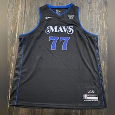 Luka Doncic Dallas Mavericks Jersey Black City Edition Mavs XXL