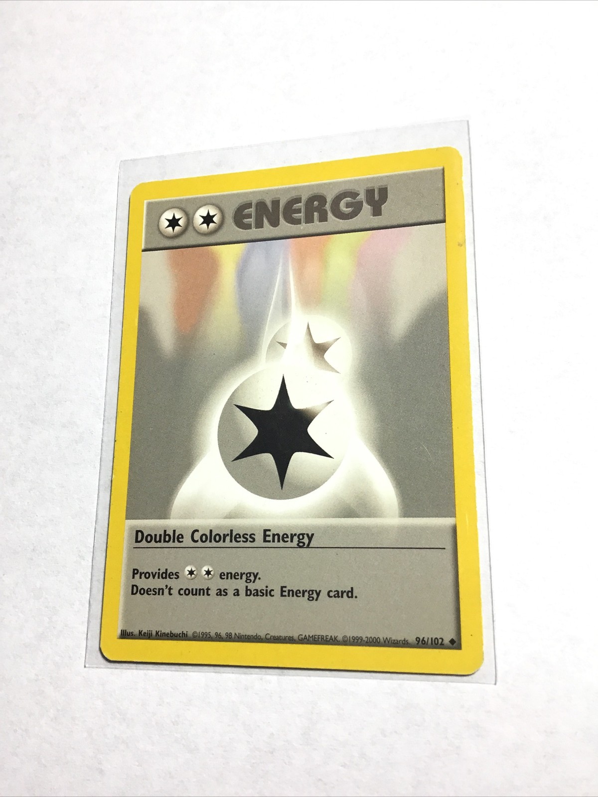 DOUBLE COLORLESS ENERGY - 96/102 - 4th Print - 1999-2000 - Pokemon Card - HP