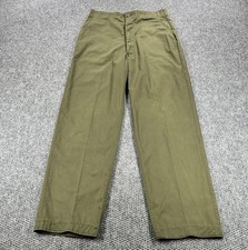 Vtg 70s OG-507 Men Utility Trousers 36x35 Fits 34x31 Durable Press Vietnam