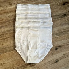 Vtg Hanes 6 Pack Mens White Briefs Underwear Size 40 NEW READ Tighty Whities