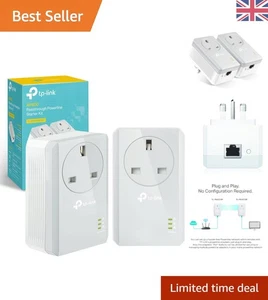 Compact AV600 Adaptateur de ligne électrique avec mode d'économie d'énergie - Parfait pour usage domestique
