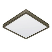Moderne Flache Deckenleuchte 1X20,5W Led 2400Lm IP20 3000K Weiß Nickel