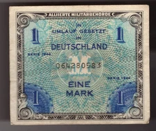 Germany - WWII Allied Military Currency, 1 Mark, 1944, Pic# 192