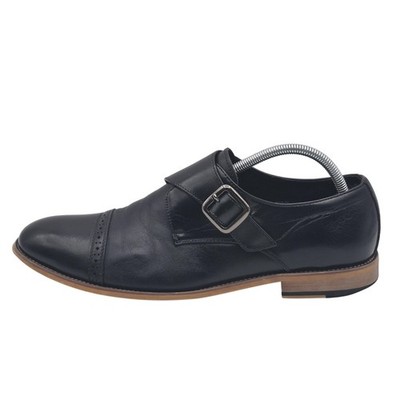 Stacy Adams Shoes Mens Size 10.5 Black Monk Strap Oxford Cap  display picture 1