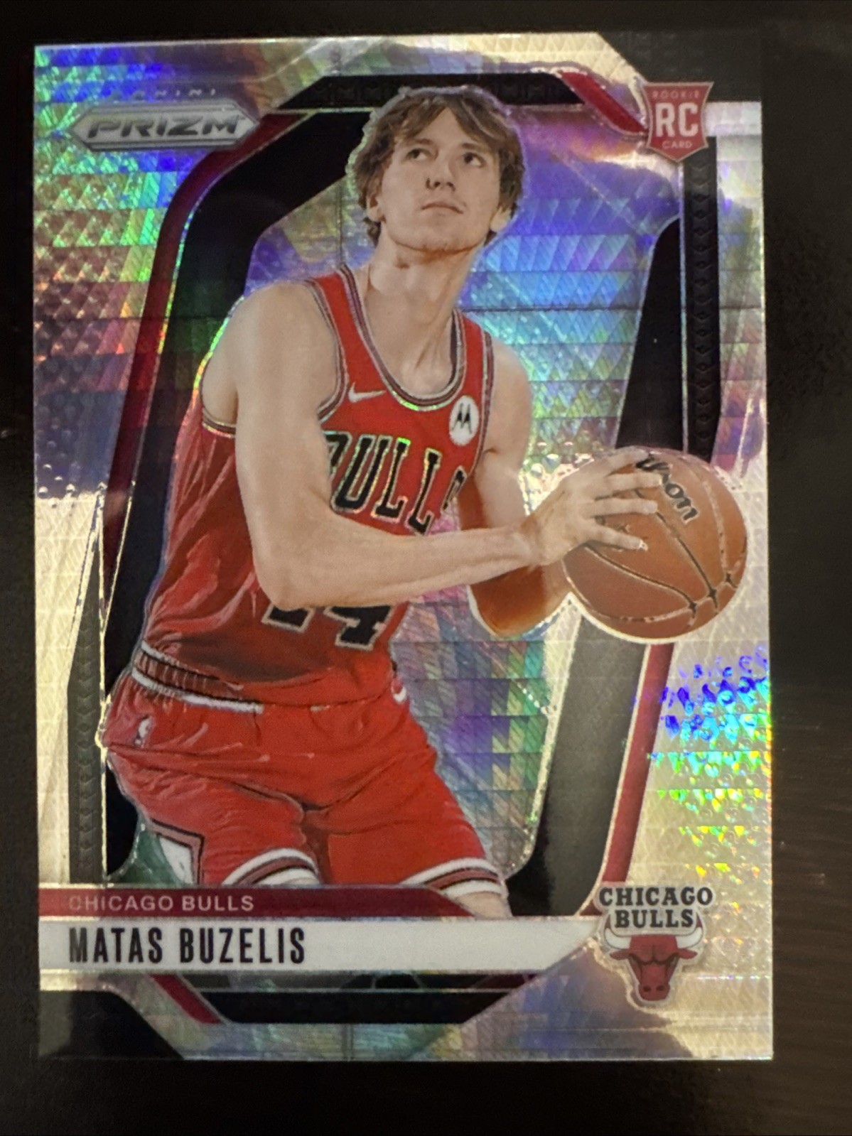 2024-25 Panini Prizm Hyper Prizm Matas Buzelis #252 Rookie RC