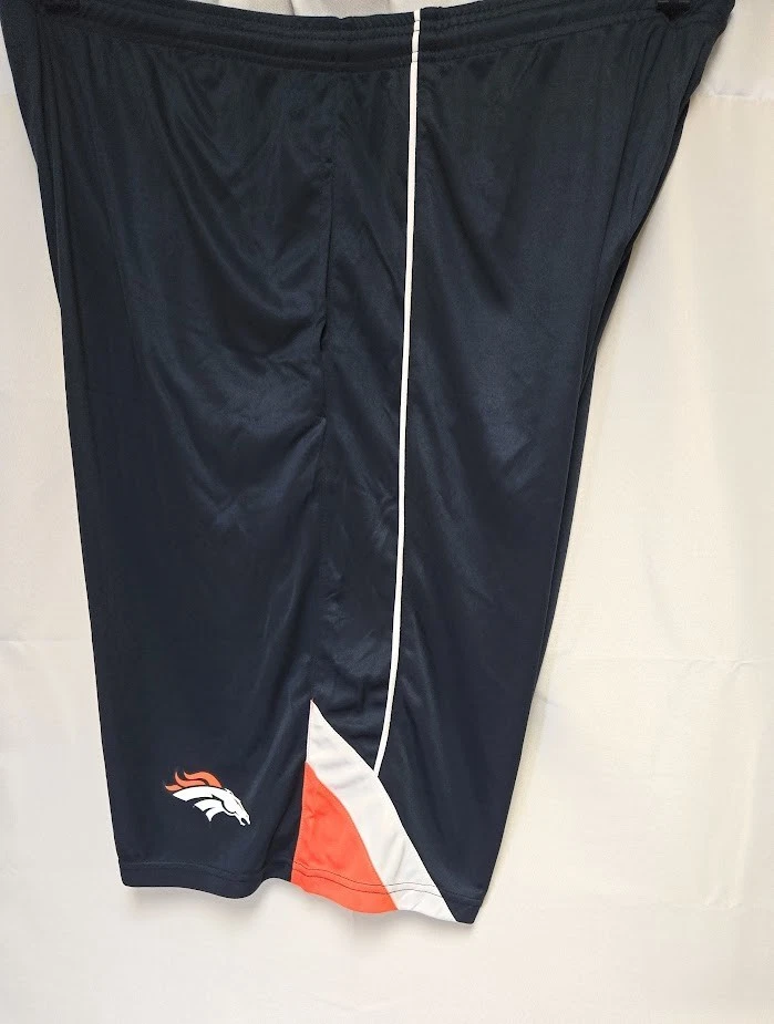 男式 Fanatics NFL 丹佛野马 B&T 蓝色涤纶标志橄榄球短裤 — 第 4/4 张图片