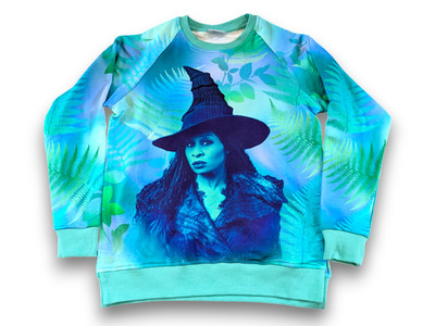 Bums and Roses x Wicked Elphaba Witch Sweatshirt Top Bamboo Viscose Girls 7/8