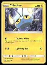 Chinchou 73/214 Common Lost Thunder Pokemon Lightly Played
