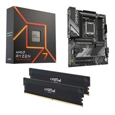 Pc bundle: B650 Gaming X AX v2 Motherboard, DDR5 Ram, and AMD Ryzen 7 7700X Cpu