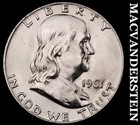 1961-D Franklin Half Dollar- Silver- Choice Gem Brilliant Unc++++ #J9143