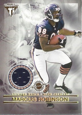 2001 Titanium Double Sided Jerseys #59 Marcus Robinson Johnnie Morton Jersey FB