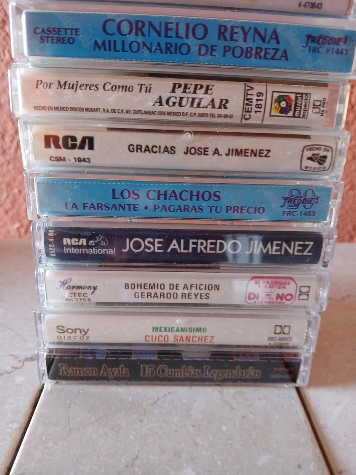 Mexican Cassette Lot (10) – Pepe Aguilar, José Alfredo Jiménez, Cornelio Reyna - Image 3 of 4