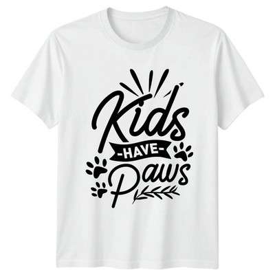 Kinder haben Pfoten T-Shirt Haustier Eltern Hund Katze Humor Geburtstag