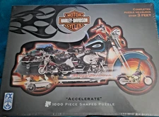  FX Schmid Harley Davidson Accelerate 1000 Piece Jigsaw Puzzle 40” x 30”