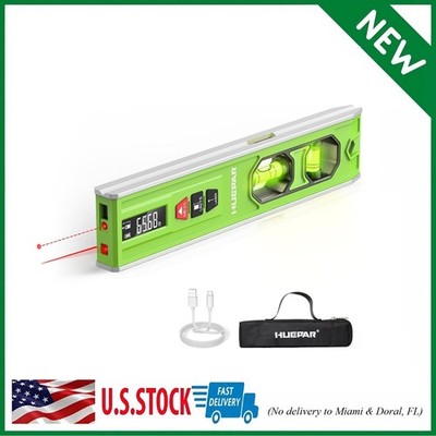 Huepar 3in1 Laser Level /65Ft Laser Distance Measure/Magnetic Torpedo Level, ...