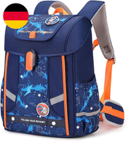Amythe Schulrucksack Jungen Ergonomisch 1-4. Klasse Mit Brustgurt,Blau | Kinderr