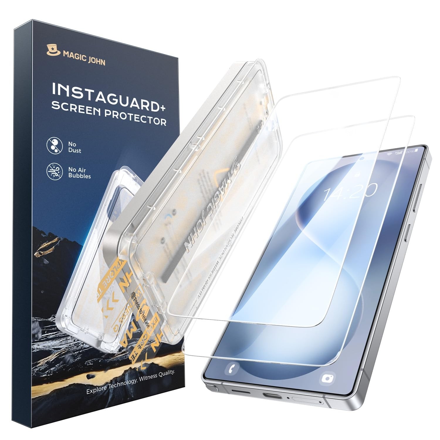 MAGIC JOHN 2PACK 3rd Gen for Samsung Galaxy S26 Ultra Screen Protector Clear