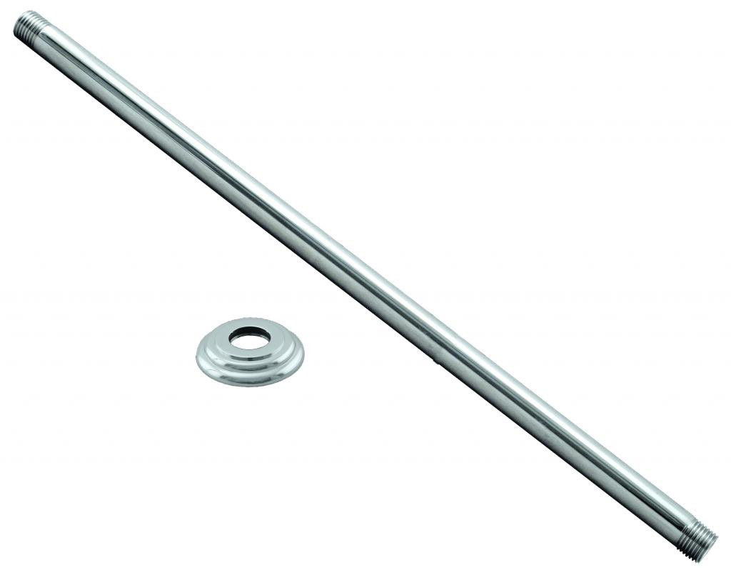 1/2 IPS x 24 Ceiling Mounted Shower Arm Flange Polished Chrome D3624A26