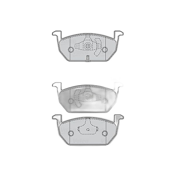 Bremsbelagsatz Scheiben Vorne 17,5 Mm Valeo FüR U.A. VW Golf-image