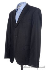 HUGO BOSS Recent Woven Solid Gray Wool Mens Blazer Sport Coat Jacket - 42 R