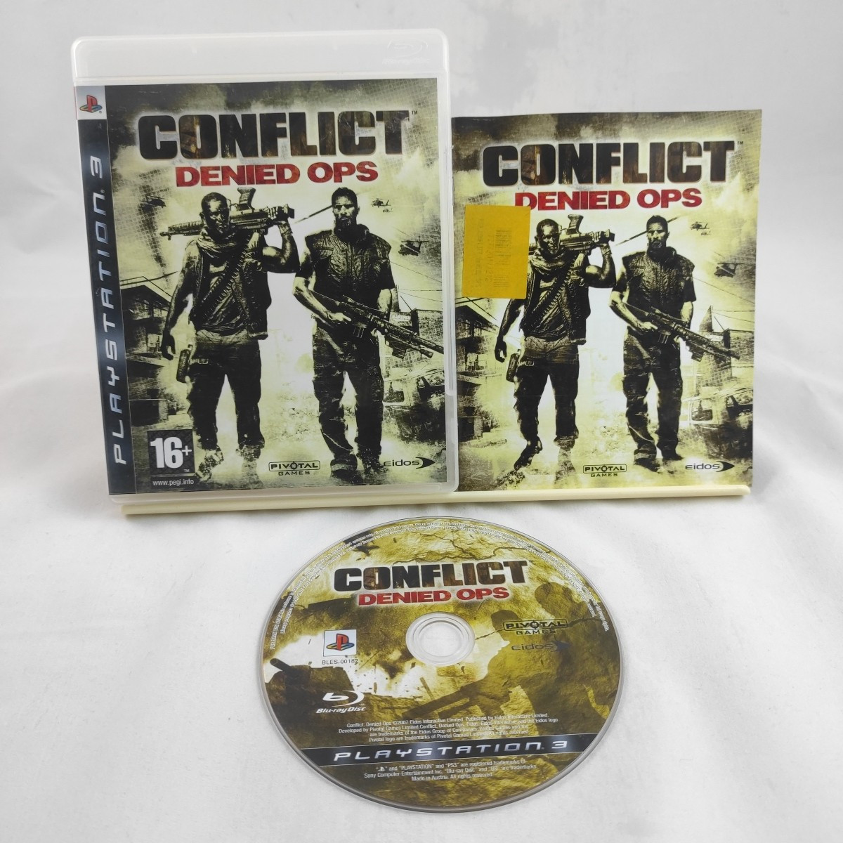 CONFLICT DENIED OPS PlayStation 3 PS3 game with manual