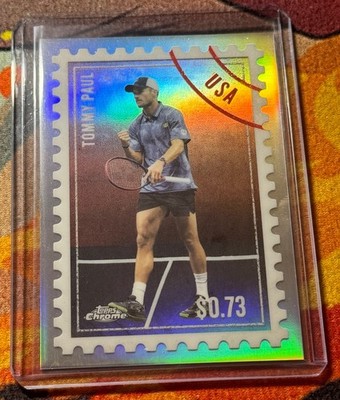Tommy Paul CASE HIT - International Postage Stamp 2025 Topps Chrome Tennis