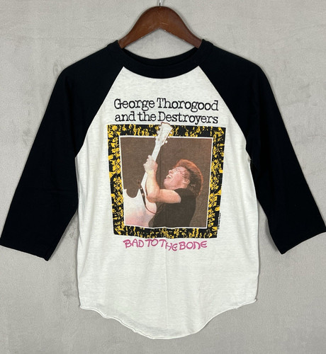 Thorogood, George Thorogood and the Destroyers T Shirt L Bad To The Bone Vintage 1982