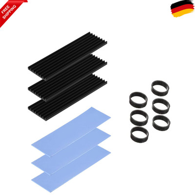 M2 SSD Kühlkörper,3 Satz M.2 Wärmeleitpad,Kühler-Set Heatsink,Aluminium Cooler m
