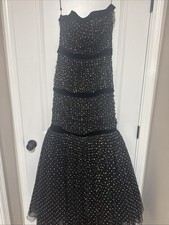 Lorcan Mullany Dress Size 10. Black Evening Gown
