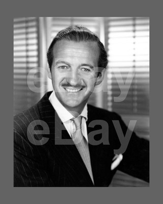 David Niven 16 x 12 Zoll Foto Poster Print Mattem Fotograf   Einzelstück